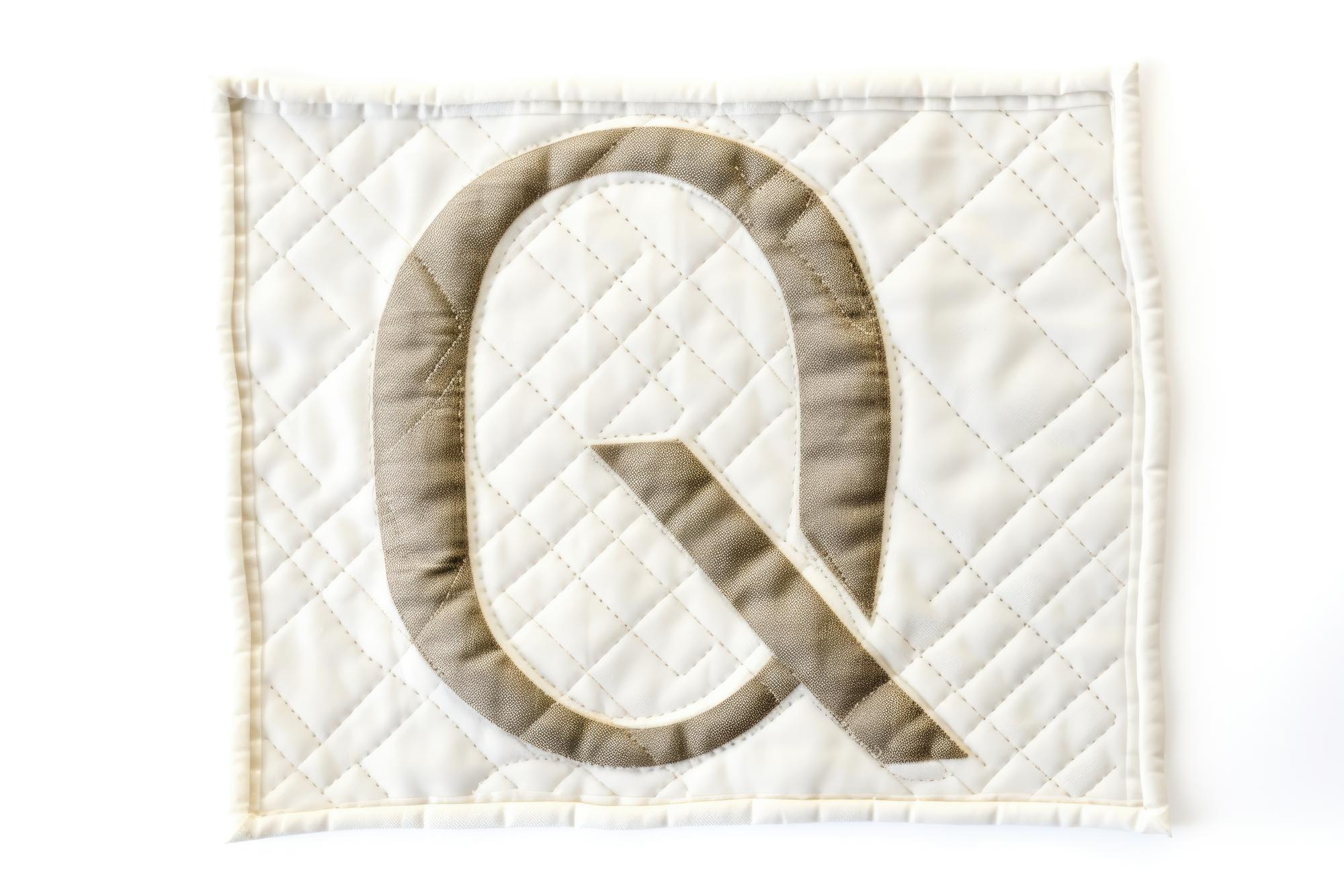 Stack of embroidered napkins with initials